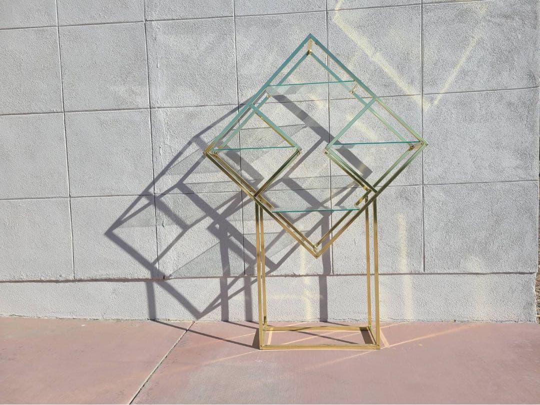 Hollywood regency ミッドセンチュリー　シェルフ　ビンテージ