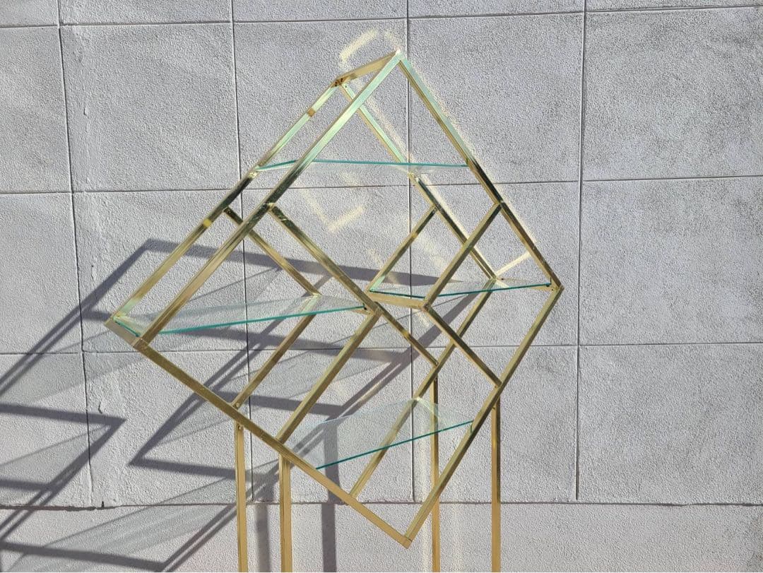 Hollywood regency ミッドセンチュリー　シェルフ　ビンテージ