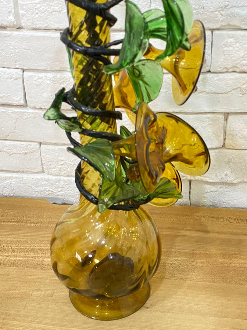 【東京都23区配送無料】ミッドセンチュリー　アートグラス　琉球ガラス　置物　花瓶