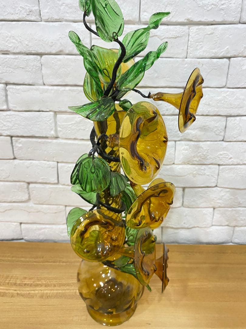 【東京都23区配送無料】ミッドセンチュリー　アートグラス　琉球ガラス　置物　花瓶