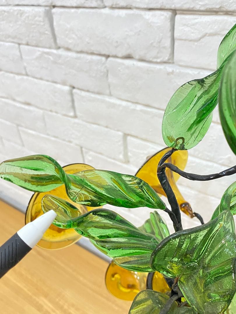 【東京都23区配送無料】ミッドセンチュリー　アートグラス　琉球ガラス　置物　花瓶