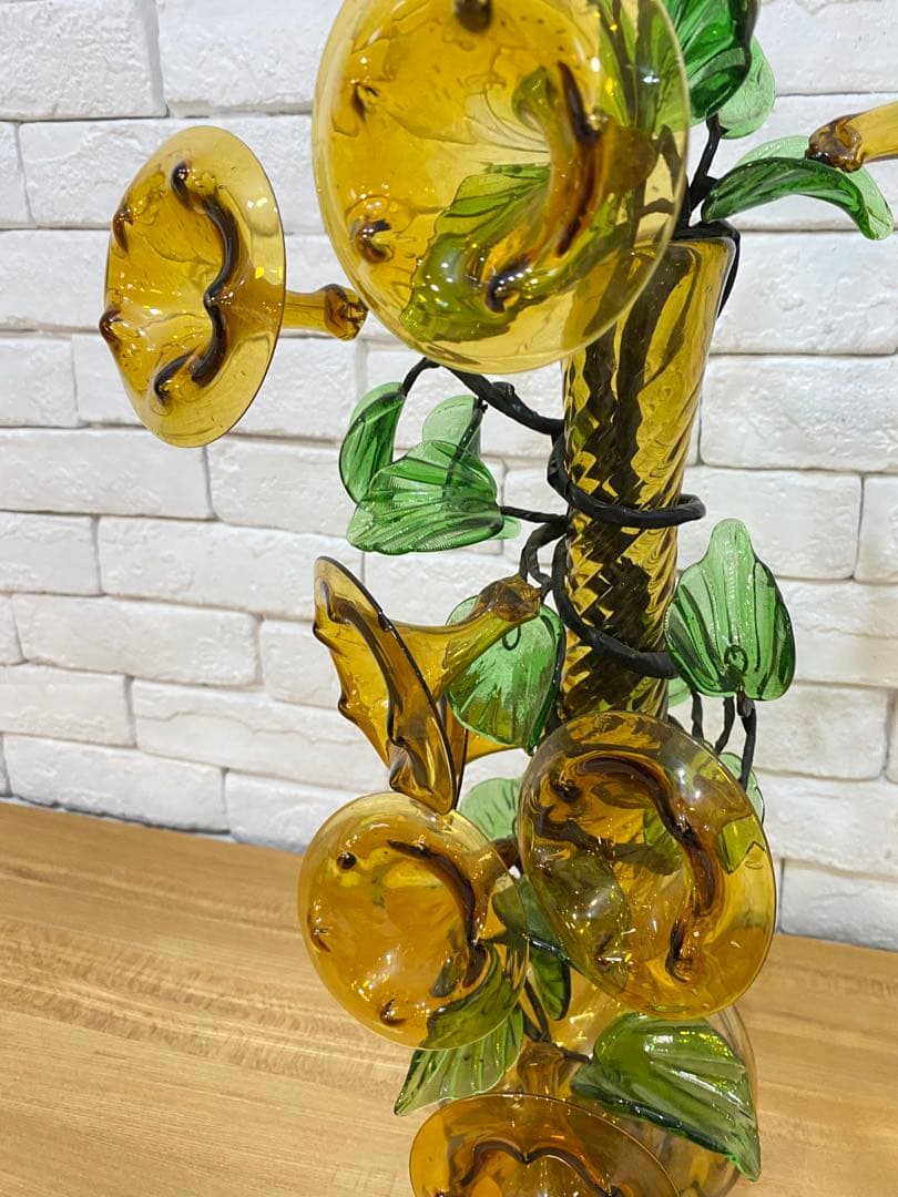 【東京都23区配送無料】ミッドセンチュリー　アートグラス　琉球ガラス　置物　花瓶