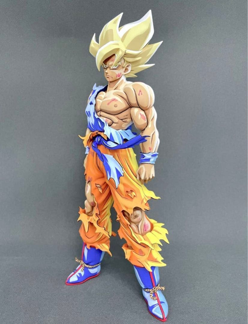 ドラゴンボールフィギュア 伝説の超サイヤ 人孫悟空 リペイント二次元彩色