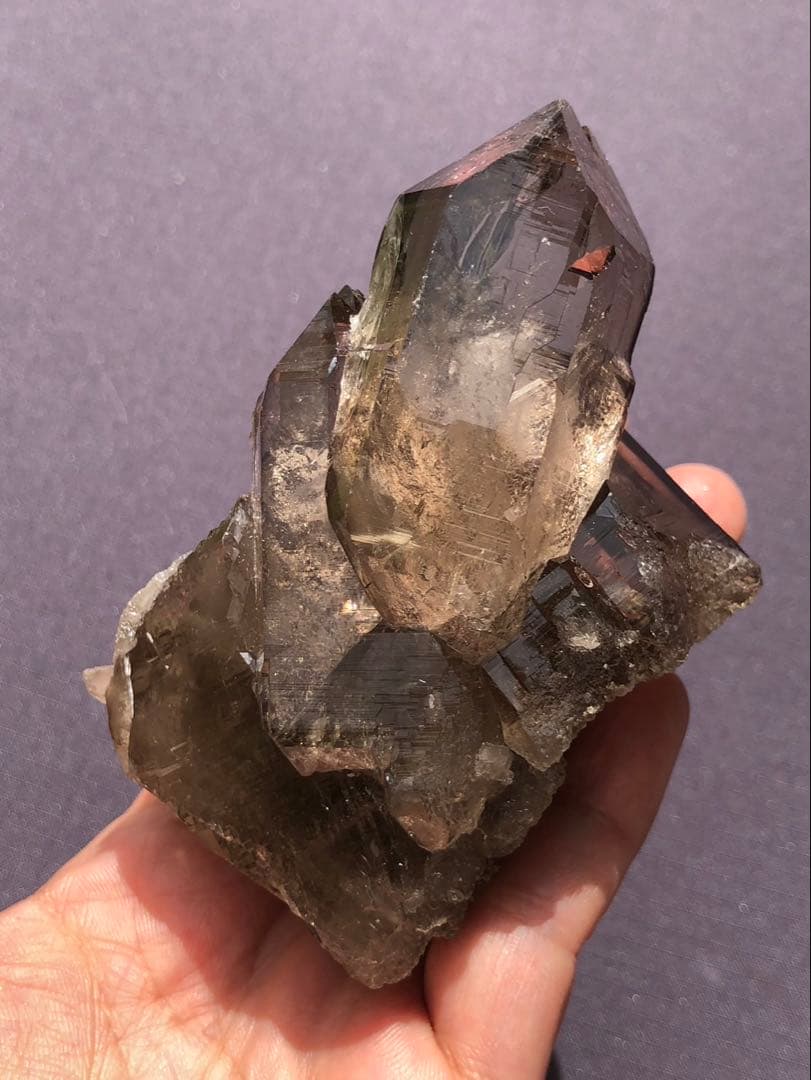 ガウリシャンカール　スモーキークォーツ クラスター