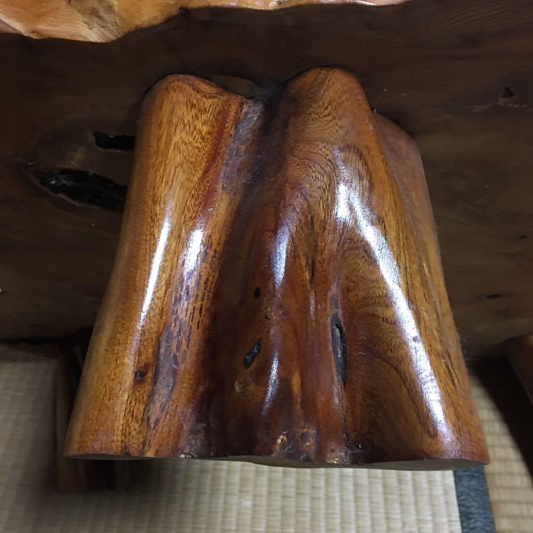 座卓　一枚板　重厚感あり