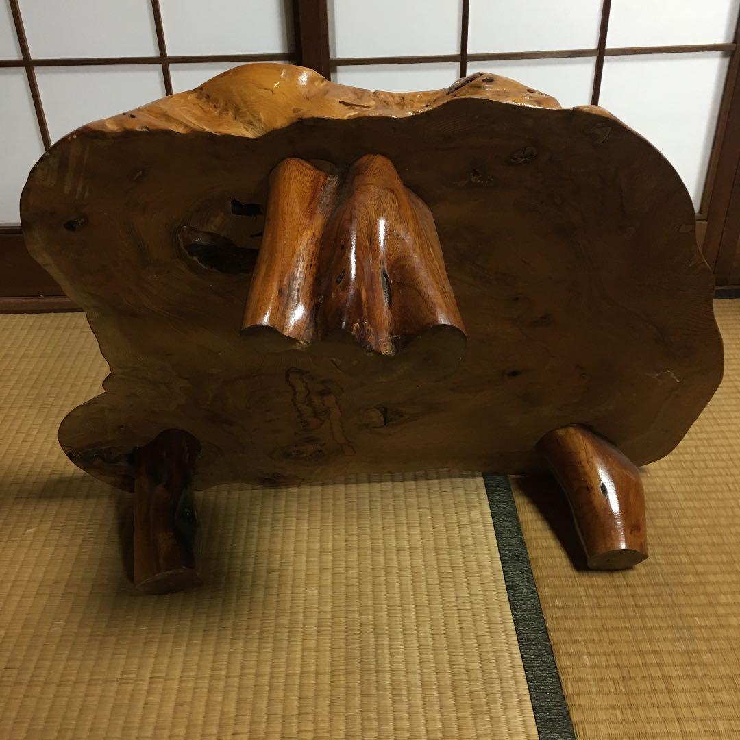 座卓　一枚板　重厚感あり