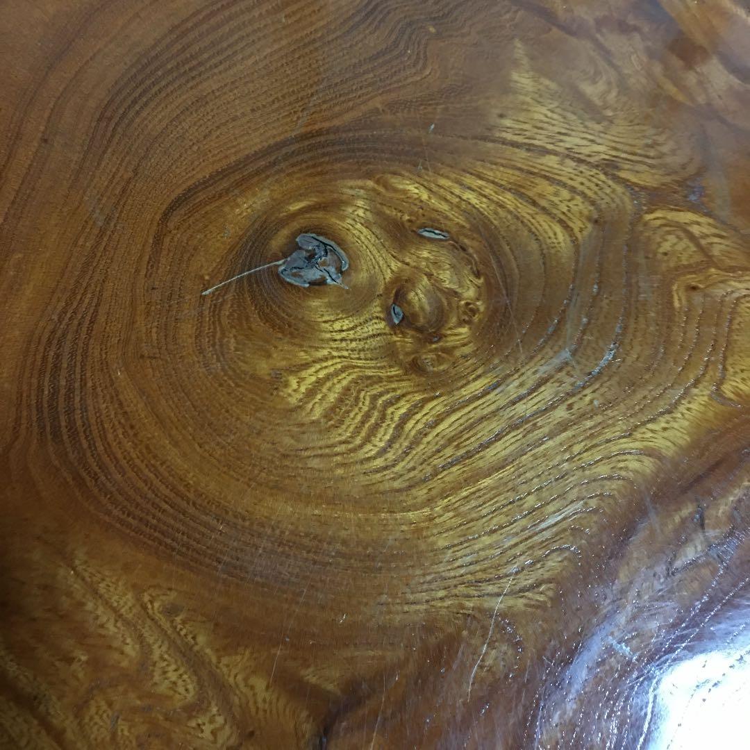 座卓　一枚板　重厚感あり