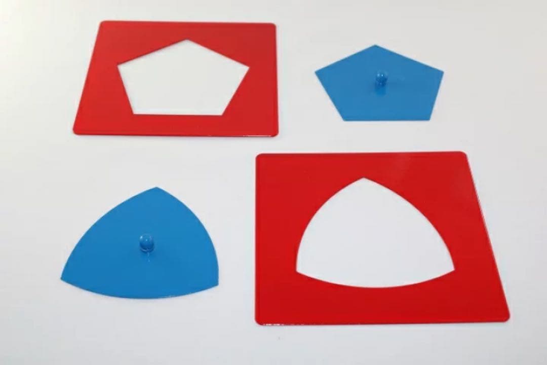 モンテッソーリ　メタルインセッツ　台なし、メタルのみ