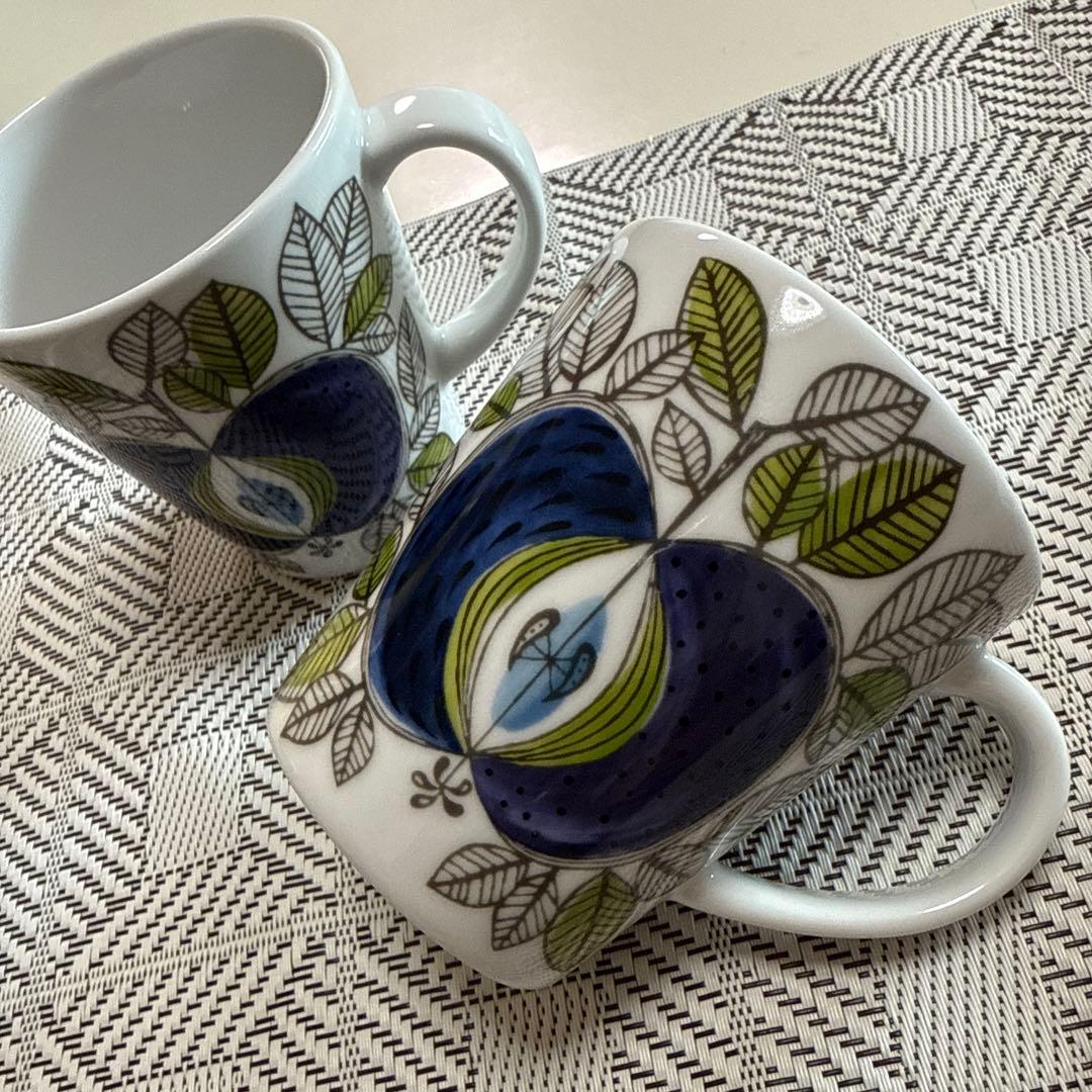 新品　ロールストランド　エデンEden マグカップ、大プレート　ペアセット