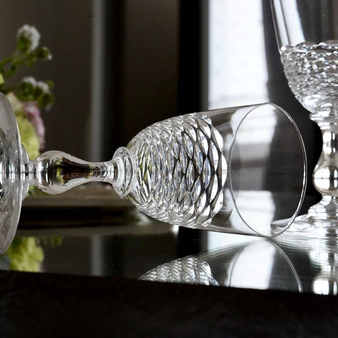 希少オールドバカラBACCARATゴンドール アペリティフ ワイングラス ペアB