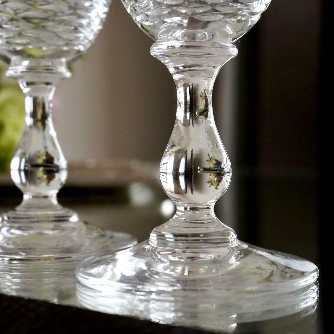 希少オールドバカラBACCARATゴンドール アペリティフ ワイングラス ペアB