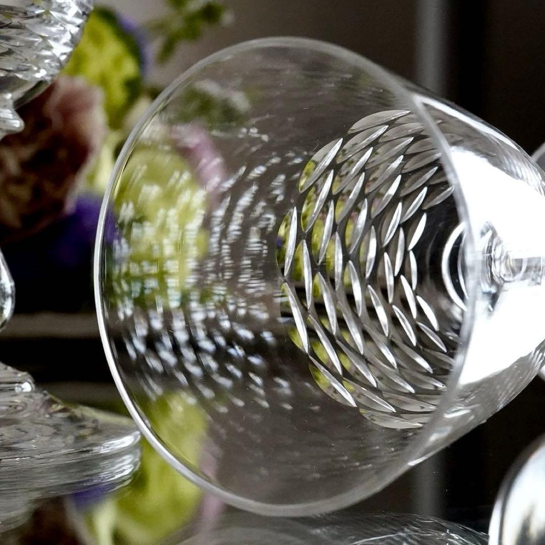 希少オールドバカラBACCARATゴンドール アペリティフ ワイングラス ペアB