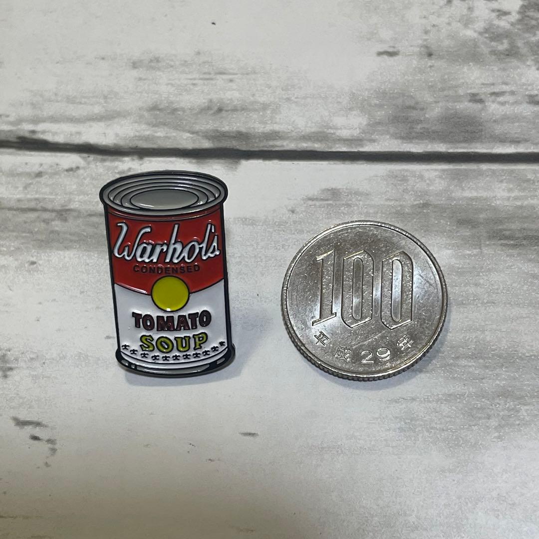 017 ピンバッジ ピンズ トマト缶 スープ缶 ポップ アート アメリカン
