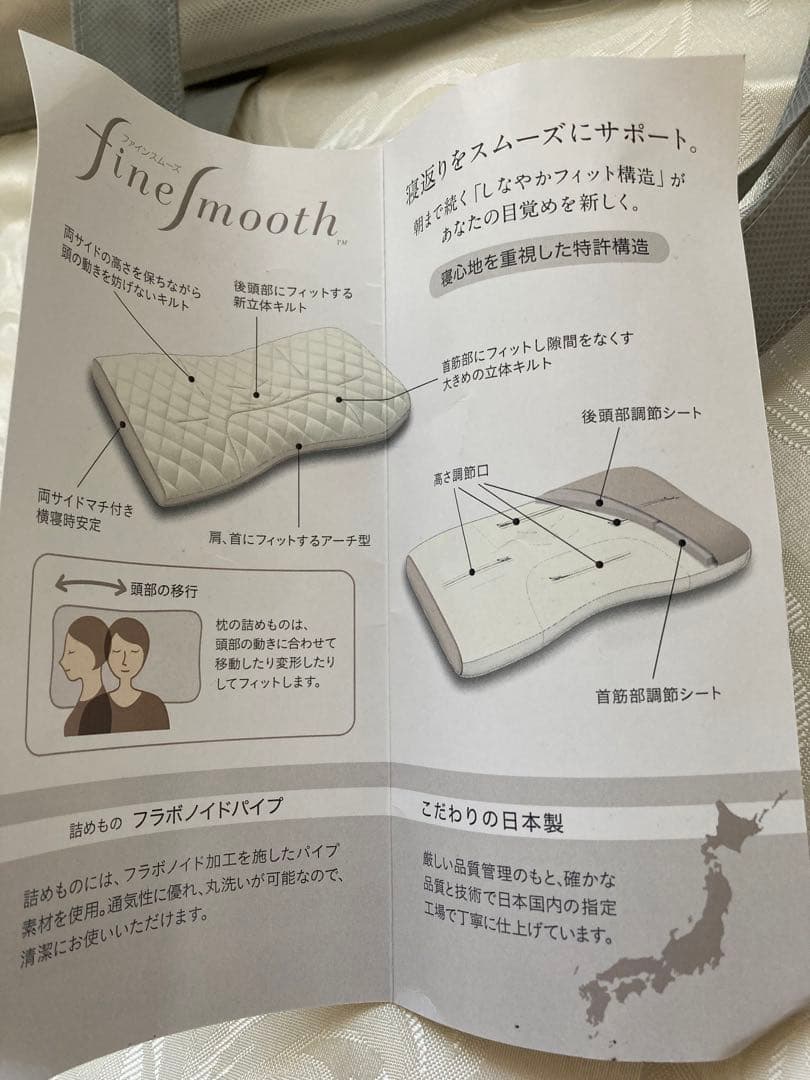 西川 ファインスムーズ　ファインクオリティ フラボノイドパイプ枕