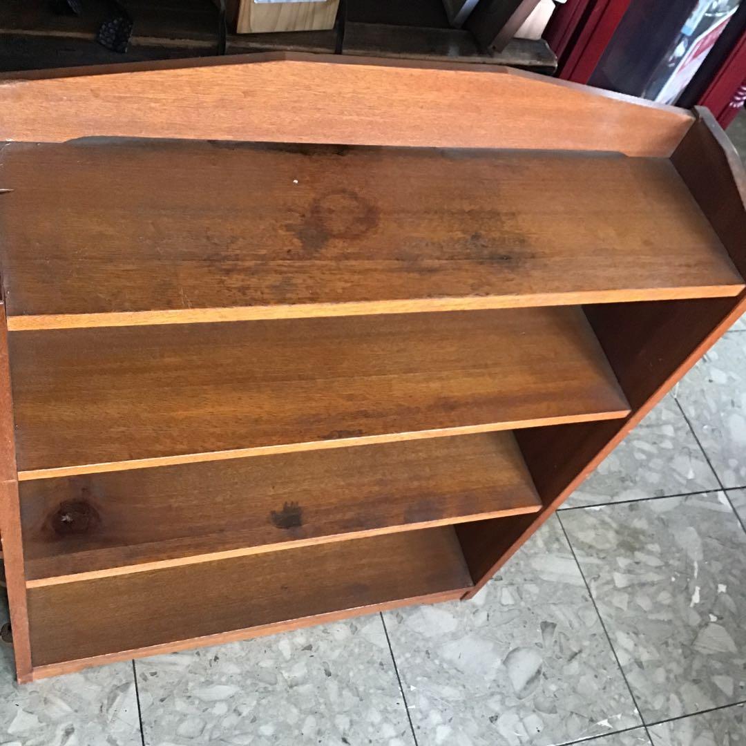 昭和レトロ 無垢材 本棚 4段ブックラック