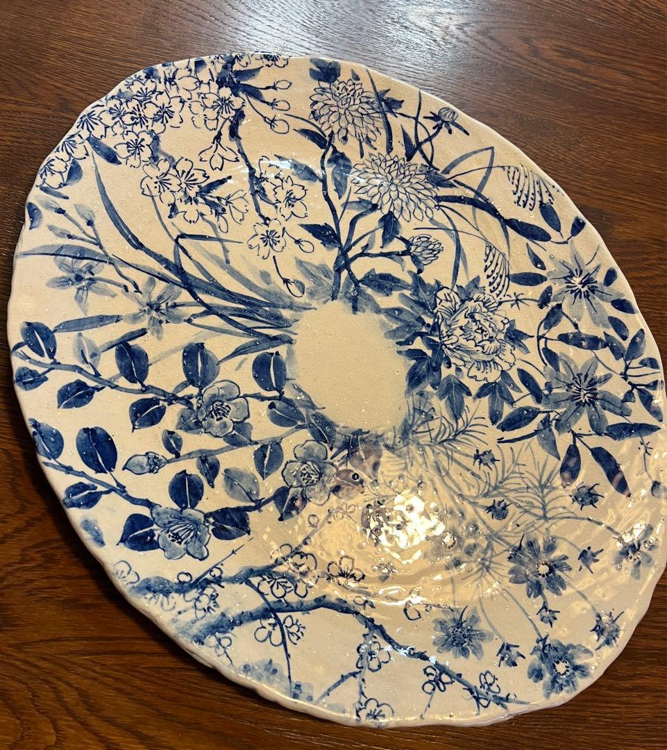 信楽　壺九郎大皿　42㎝×52㎝