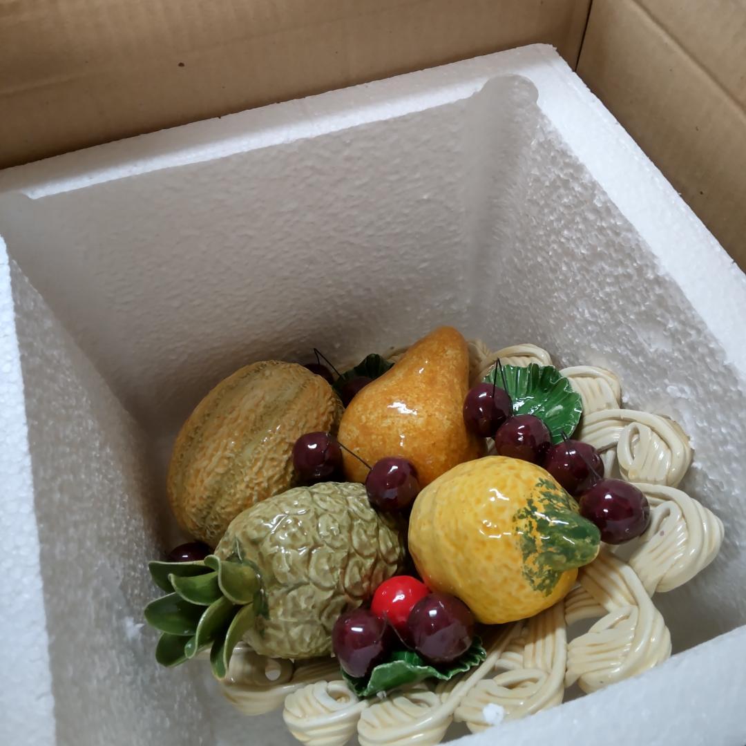 イタリア製　飾りもの　置き物　新品　インテリア　果実