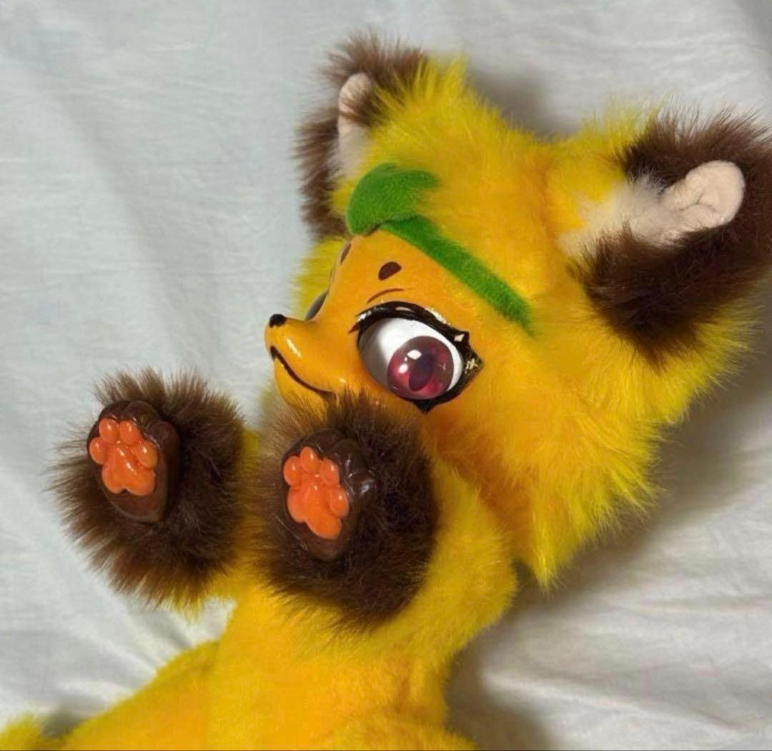 作家様製 アートドール 幻獣 動物 狐 ぬいぐるみ 可動式