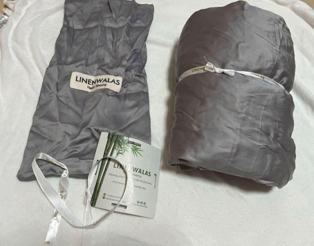 LINENWALAS キングサイズ シーツ 180 X 200 CM レーヨン