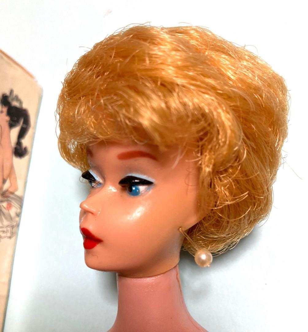 バービー　ヴィンテージ　1961 バブルカット　オイリーフェイス　箱他付　レア