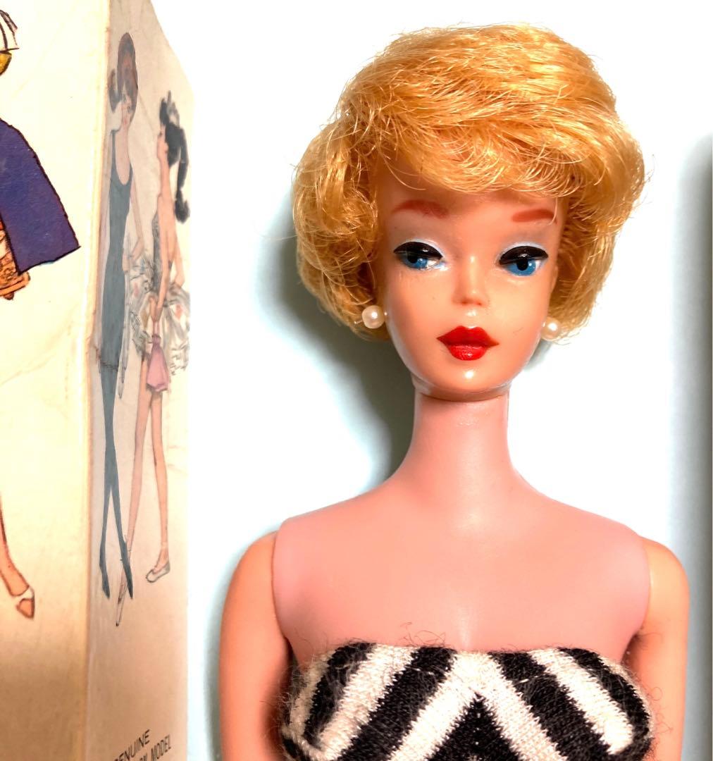 バービー　ヴィンテージ　1961 バブルカット　オイリーフェイス　箱他付　レア