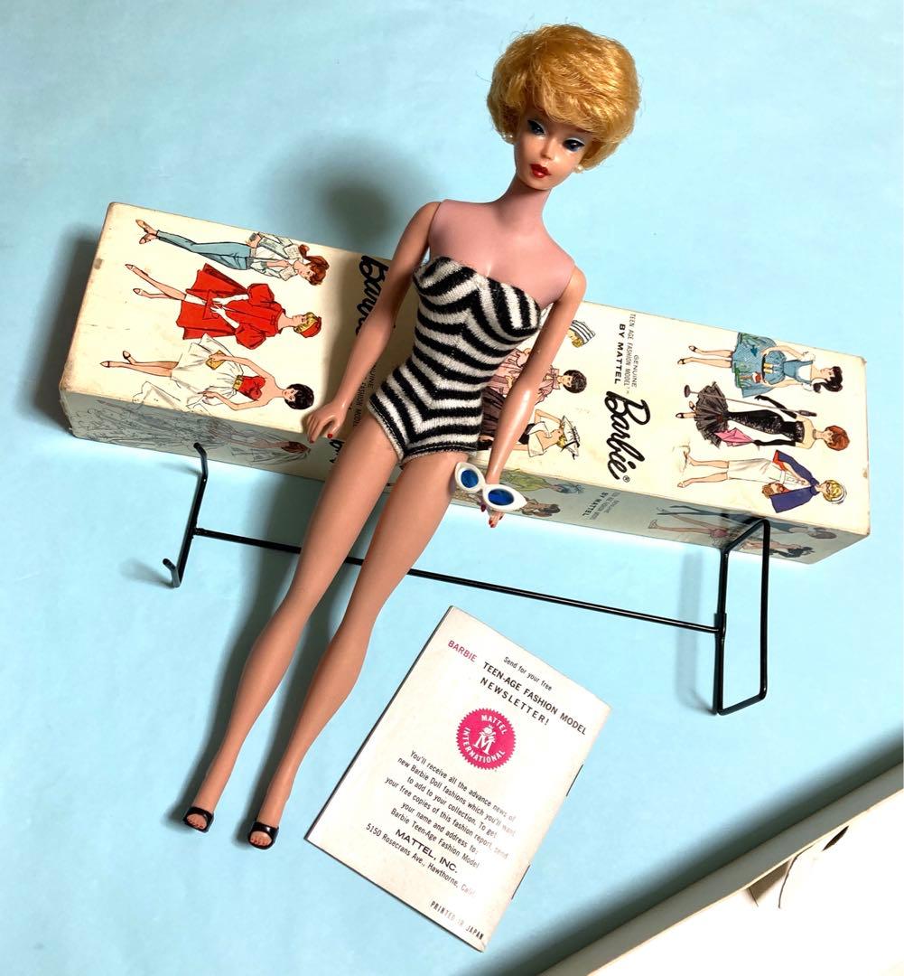 バービー　ヴィンテージ　1961 バブルカット　オイリーフェイス　箱他付　レア