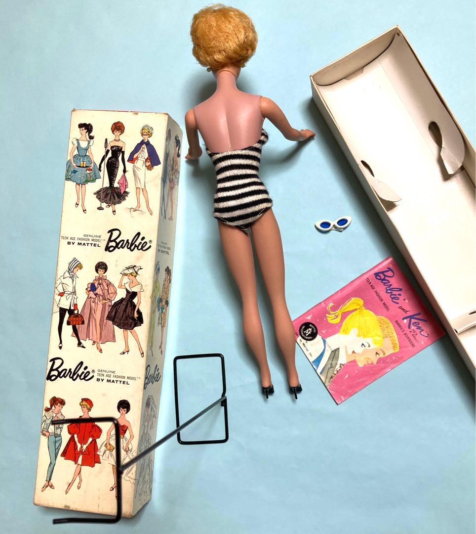 バービー　ヴィンテージ　1961 バブルカット　オイリーフェイス　箱他付　レア