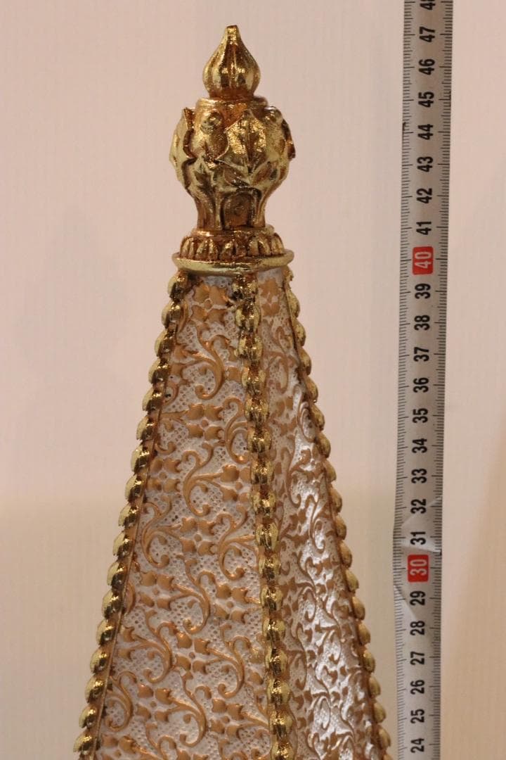 ツリーオブジェ　ホワイトゴールド