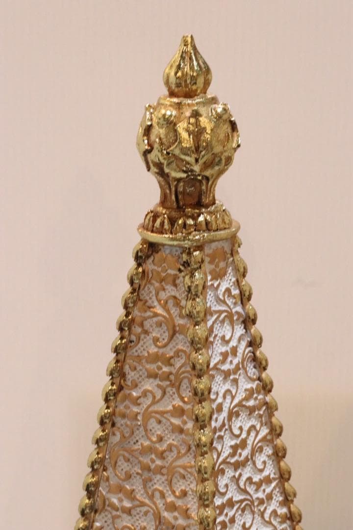 ツリーオブジェ　ホワイトゴールド