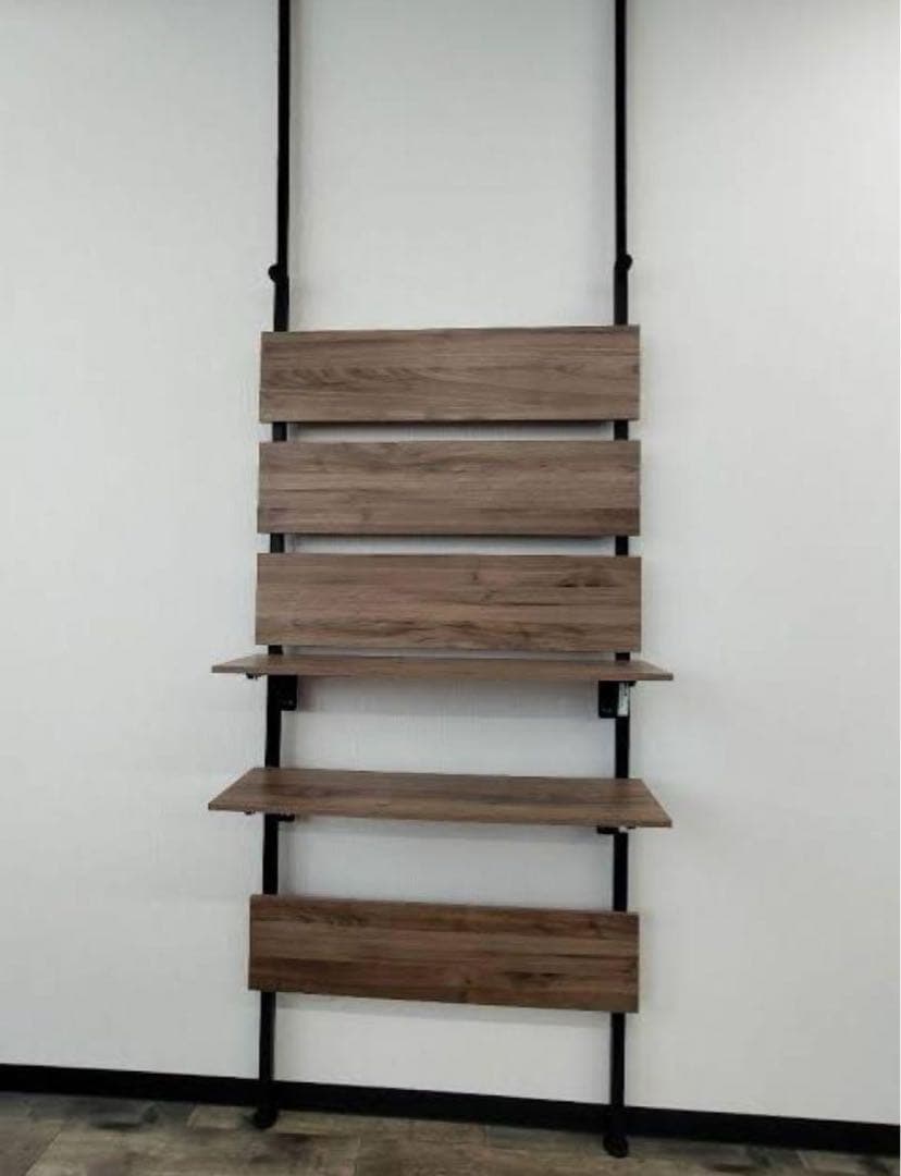 ニトリ 突っ張りラック カエサル 80cm ミドルブラウン 新品未使用未