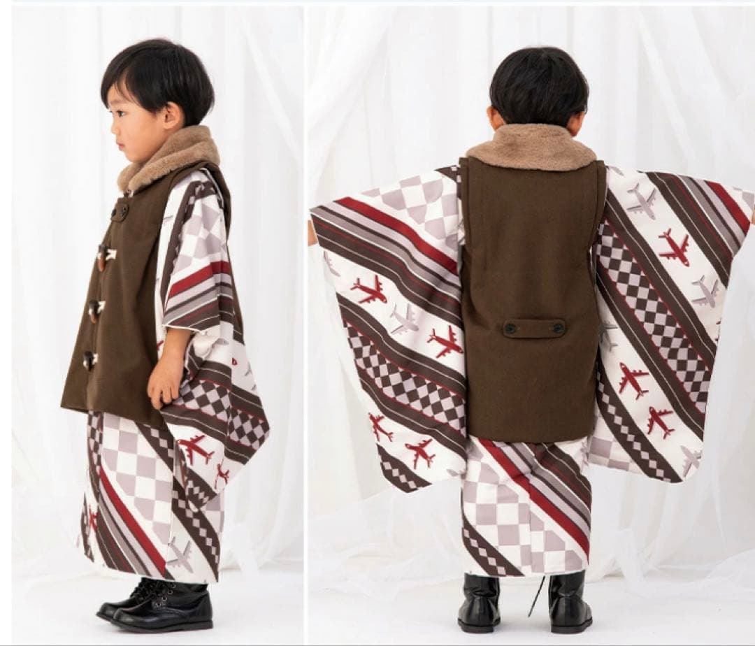 3歳男の子七五三用着物（ファー無し）