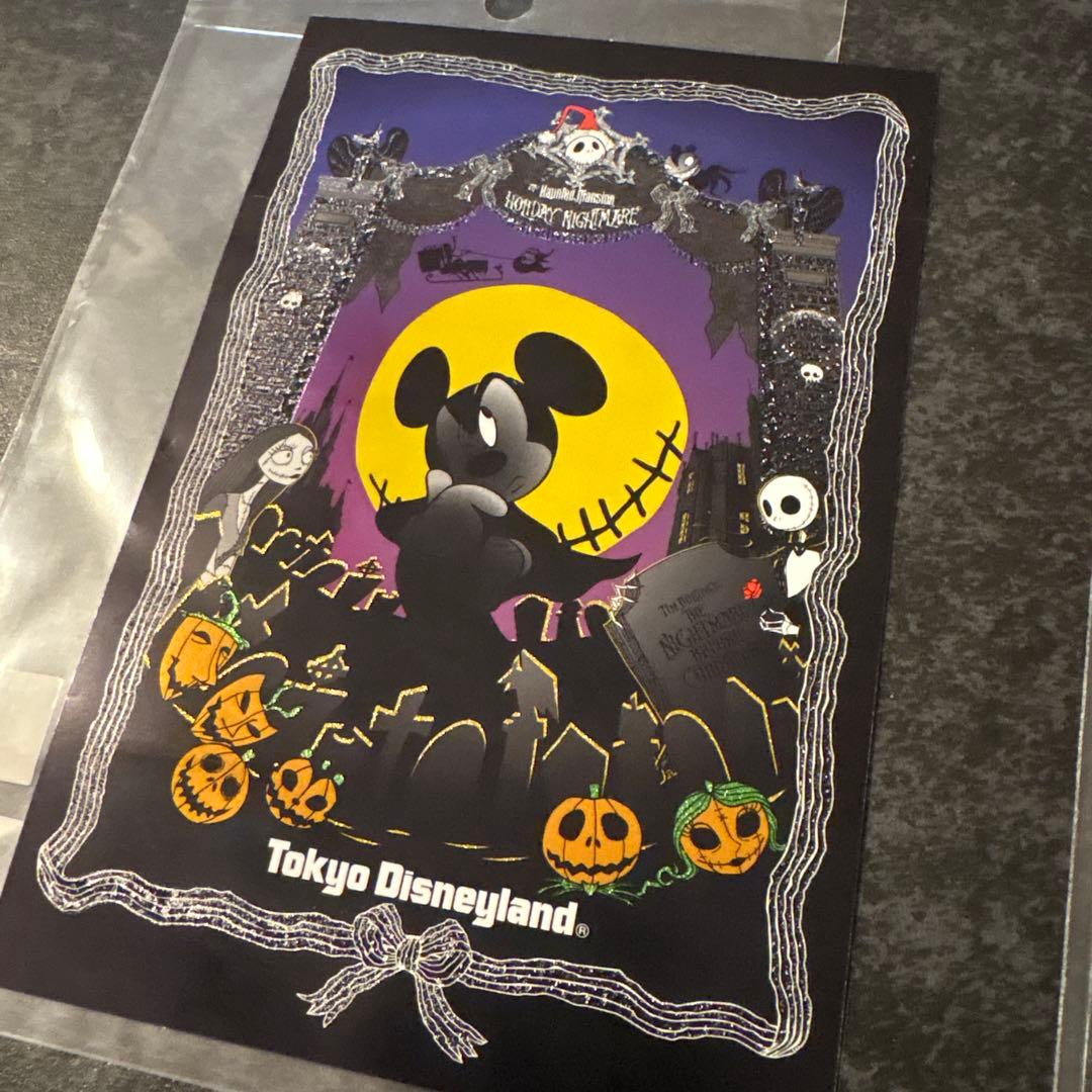 レア 美品 東京ディズニーランド ハロウィン ポストカード 2枚セット