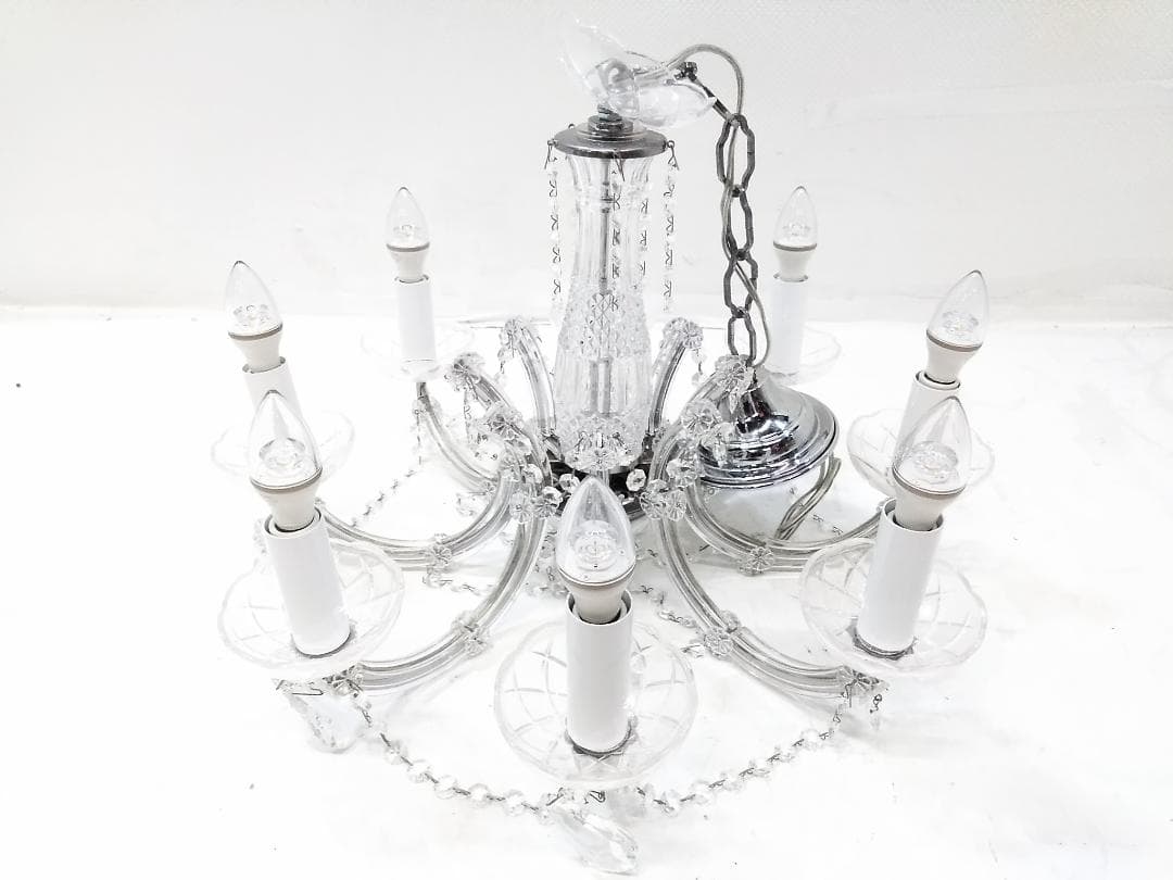 定価40万 大塚家具 シャンデリア ARL-2930N/8CR 照明 8灯 ★