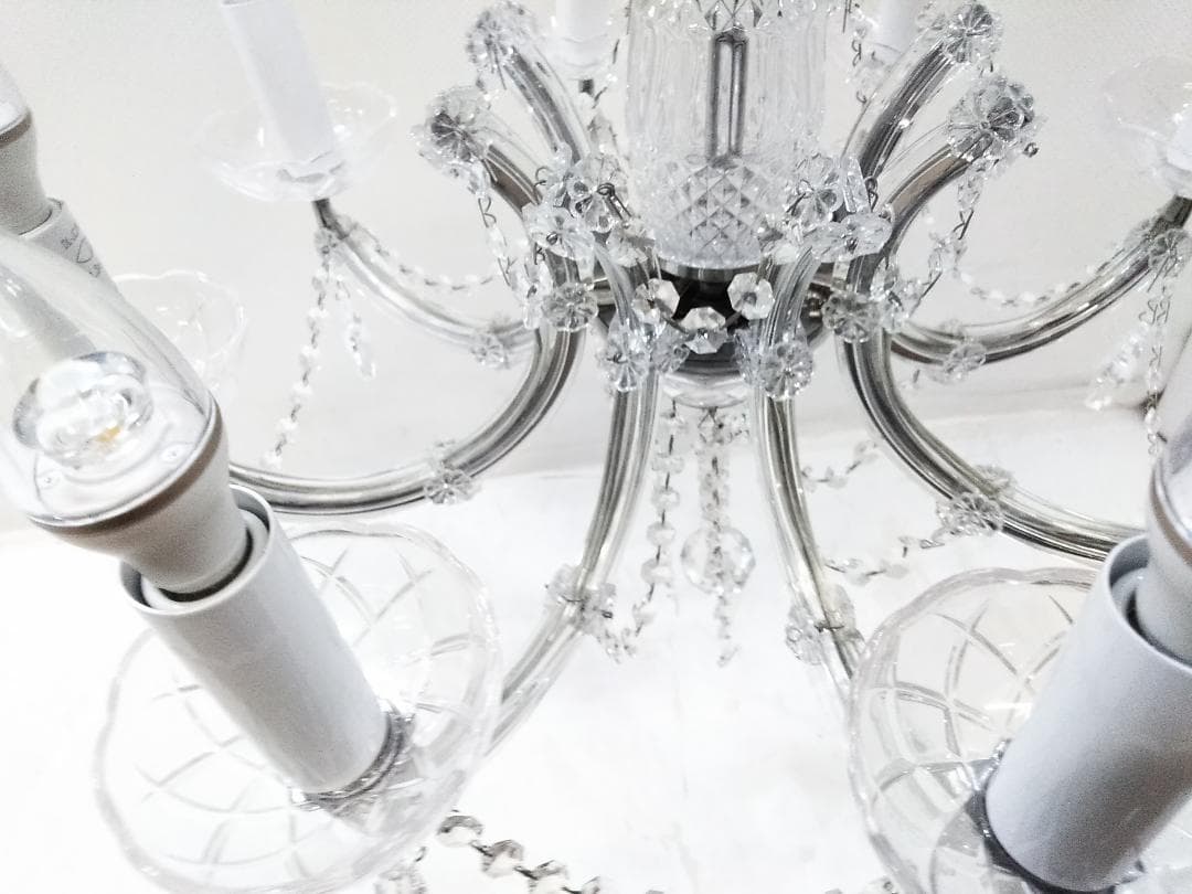 定価40万 大塚家具 シャンデリア ARL-2930N/8CR 照明 8灯 ★