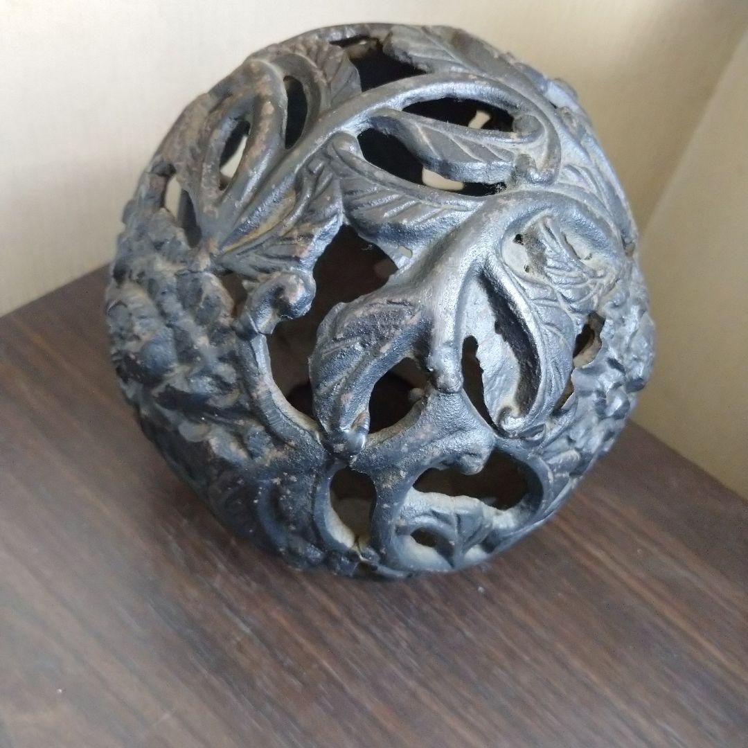 金属製 獅子と球の置物 9.15kg