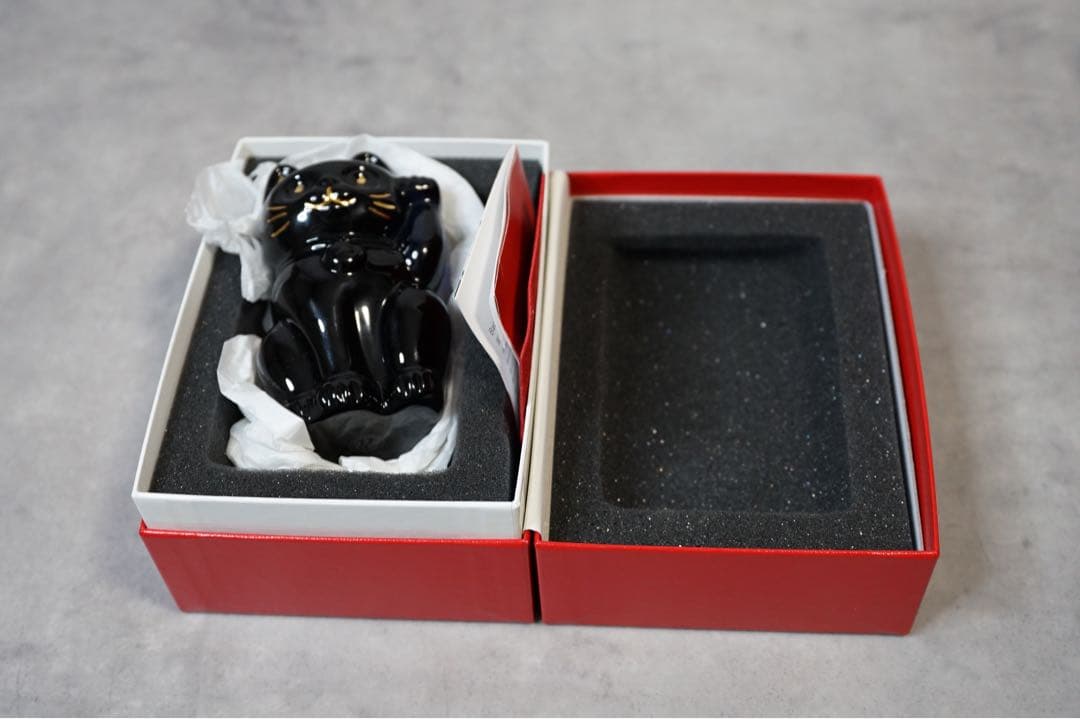 BACCARAT バカラ　招き猫 ブルー