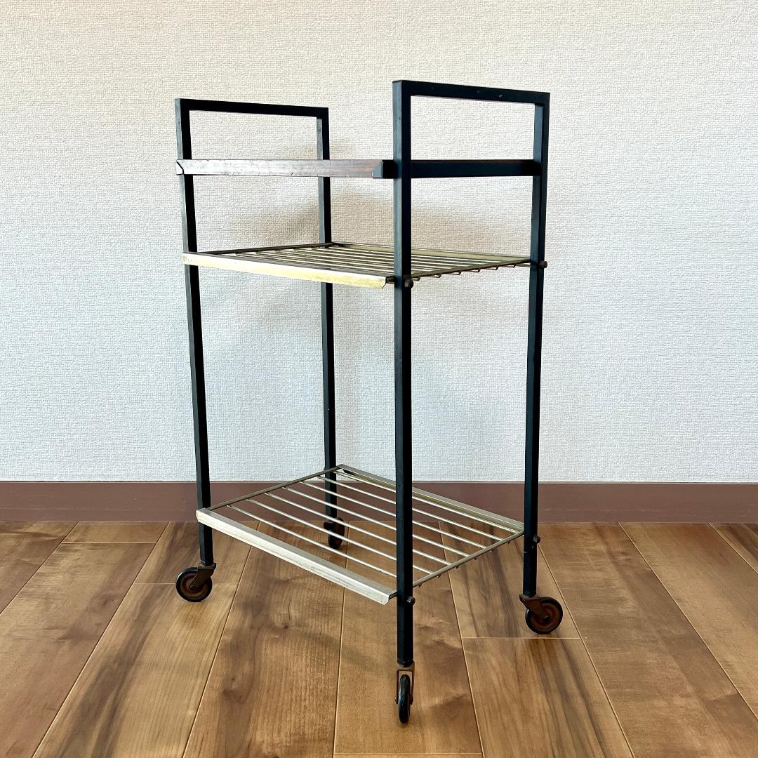 サイドテーブル オランダ製 ミッドセンチュリー キッチンワゴン カート