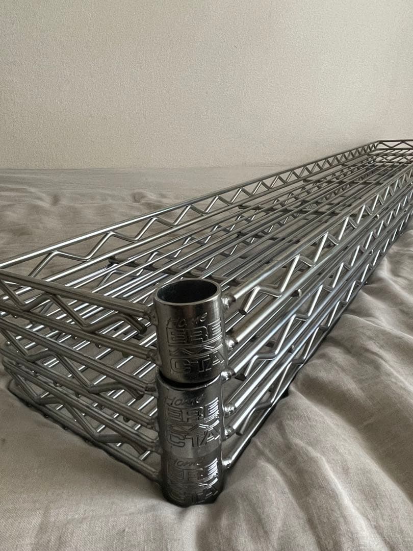 【エレクター】ハーフシェルフ　シルバー3枚　1200×180