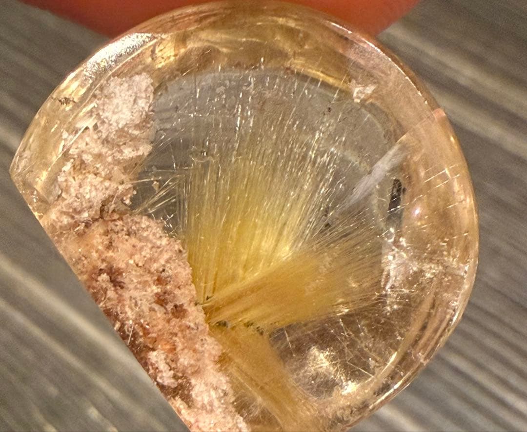 高品質♡ 太陽放射ルチル ガーデンルチルインクォーツ 置物 天然石