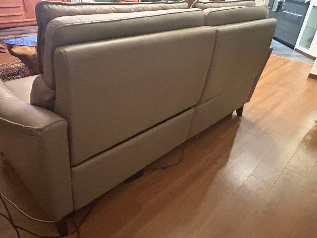 3人掛け電動リクライニングソファ ベージュ