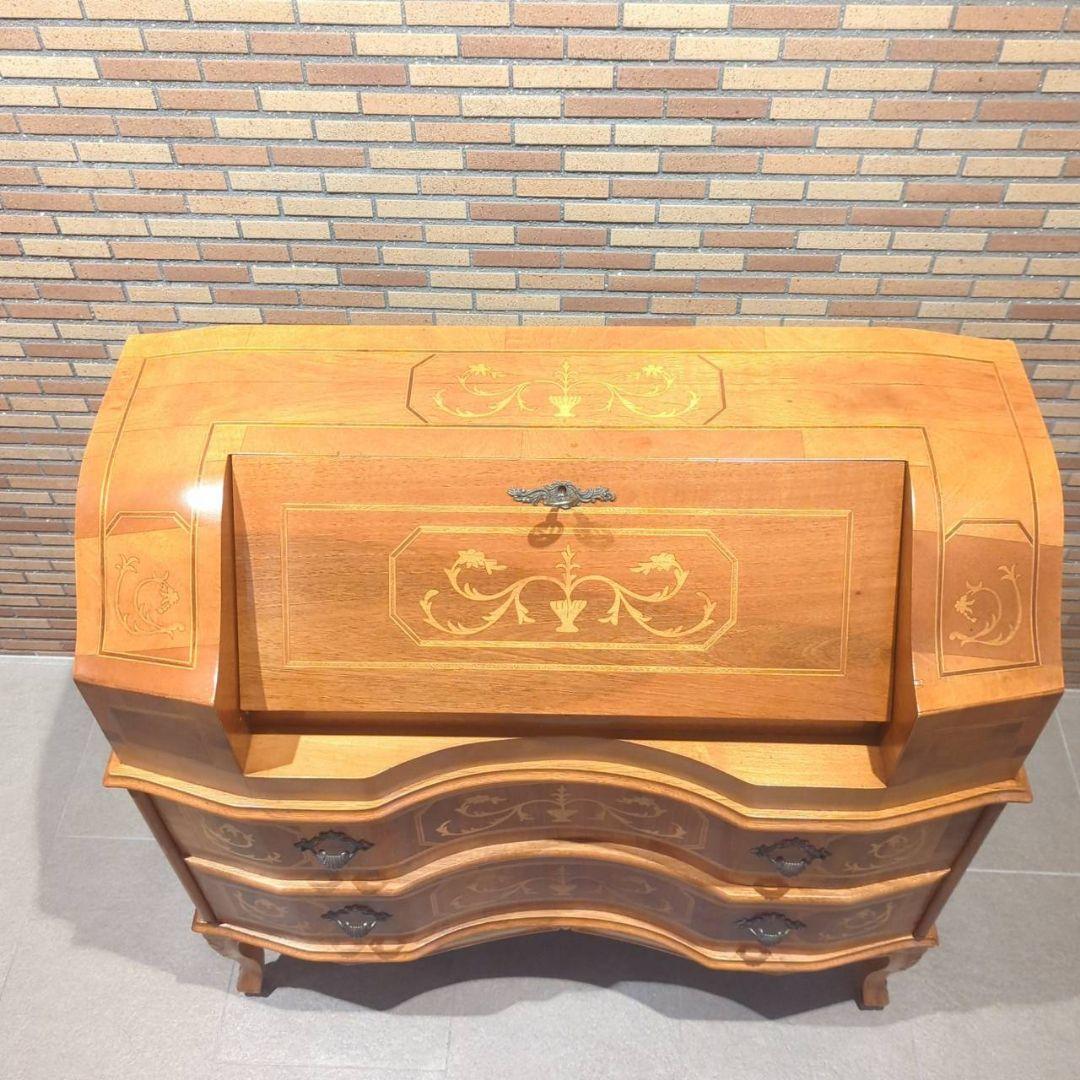 新春還元セール◇ITALYTarocco社製　象嵌ライティングビューロ