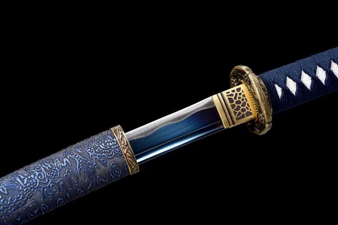 九八軍刀【藍】 居合刀 模造刀 模擬刀 武蔵 一本 抜刀