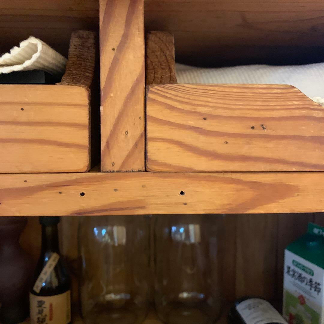 木製ワインラック　カウンター　食器棚