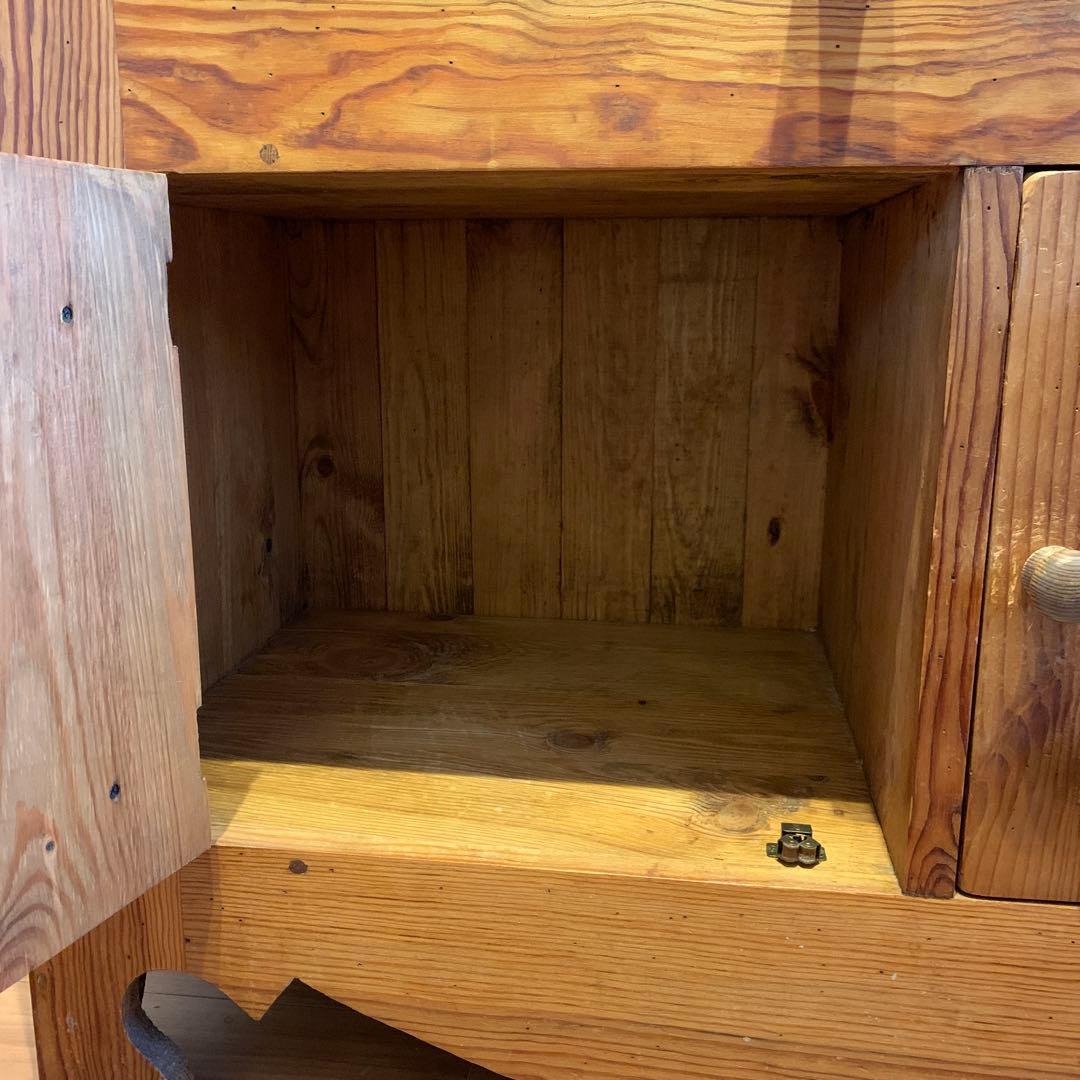 木製ワインラック　カウンター　食器棚