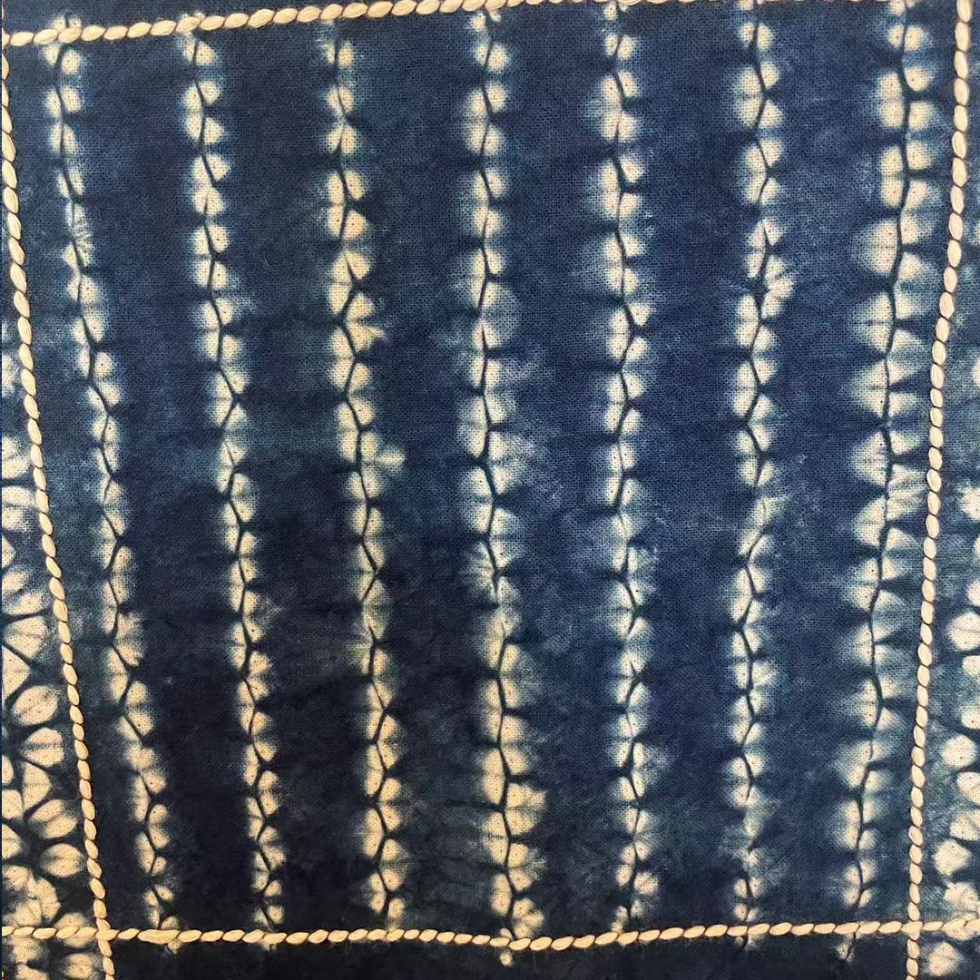 手染め 藍染 布 生地 手絞り 一点物 インテリア 雑貨用