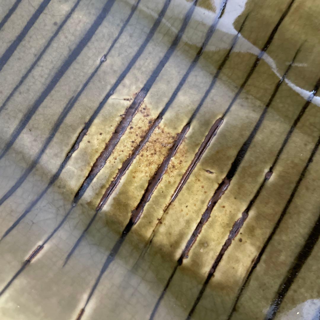 新品未使用】生畑皿山窯 前野直史 スリップウエア 長皿 31cm 京都