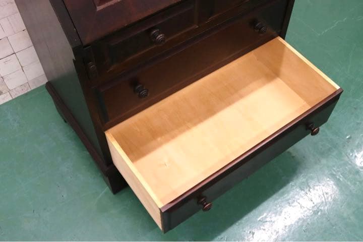 GMFS128○北海道民芸家具 ライティングビューロー デスク 学習机 書斎机