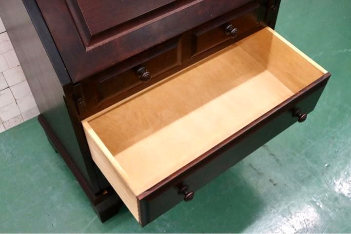 GMFS128○北海道民芸家具 ライティングビューロー デスク 学習机 書斎机