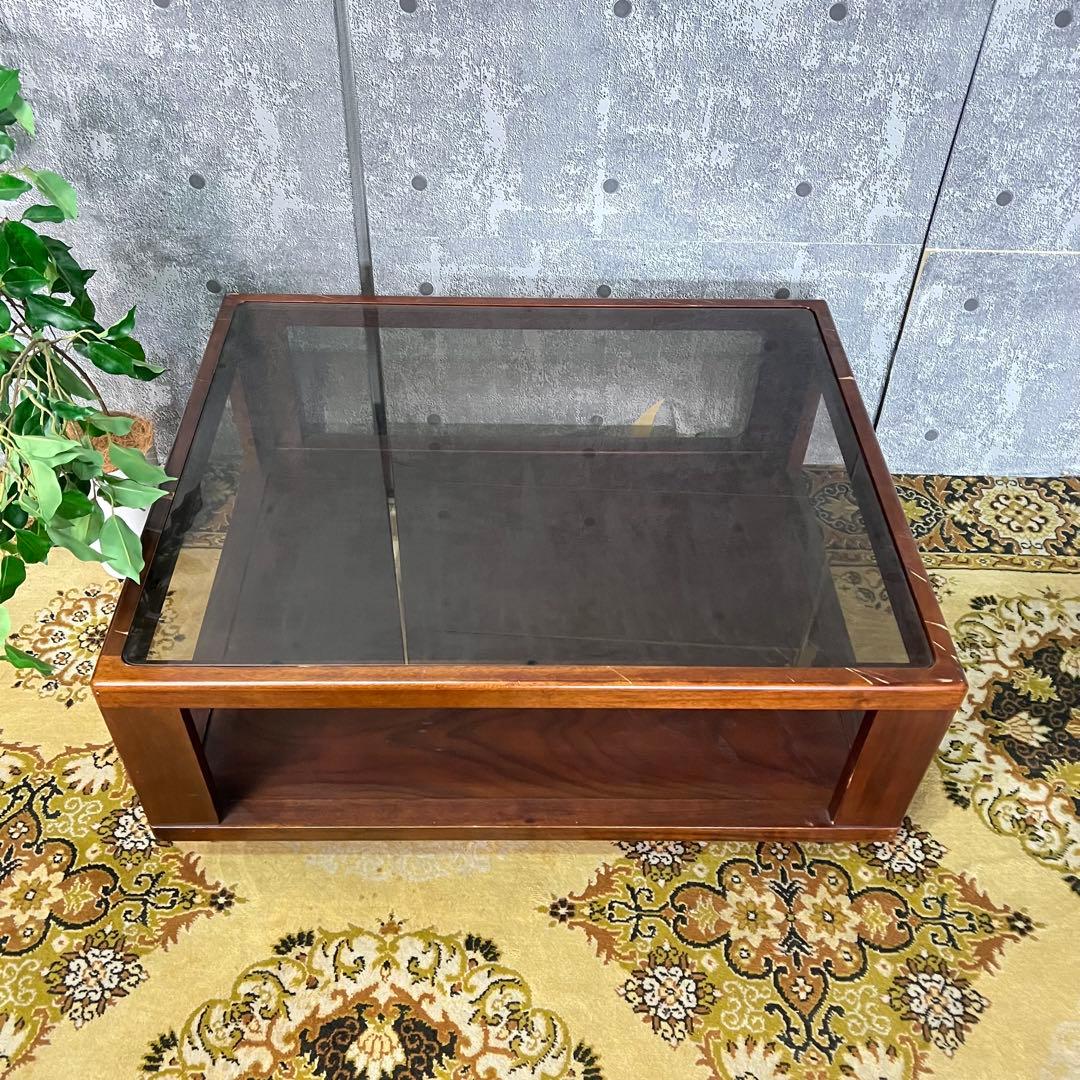 ꧁FUJI FURNITURE 冨士ファニチア꧂ガラステーブル センター ロー