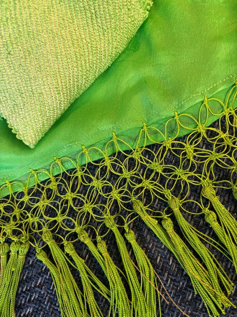 専用　7歳 七五三 着物帯セット 赤系& 和風髪飾り